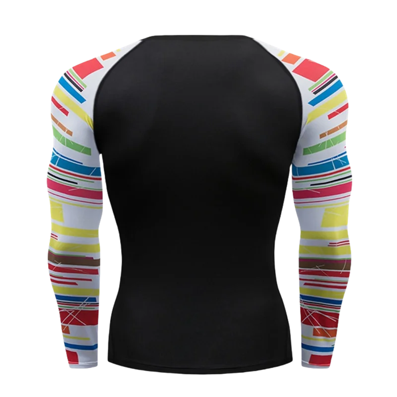 Camiseta Manga Longa de Compressão Esportiva – Poliéster, Gola Redonda, Unissex