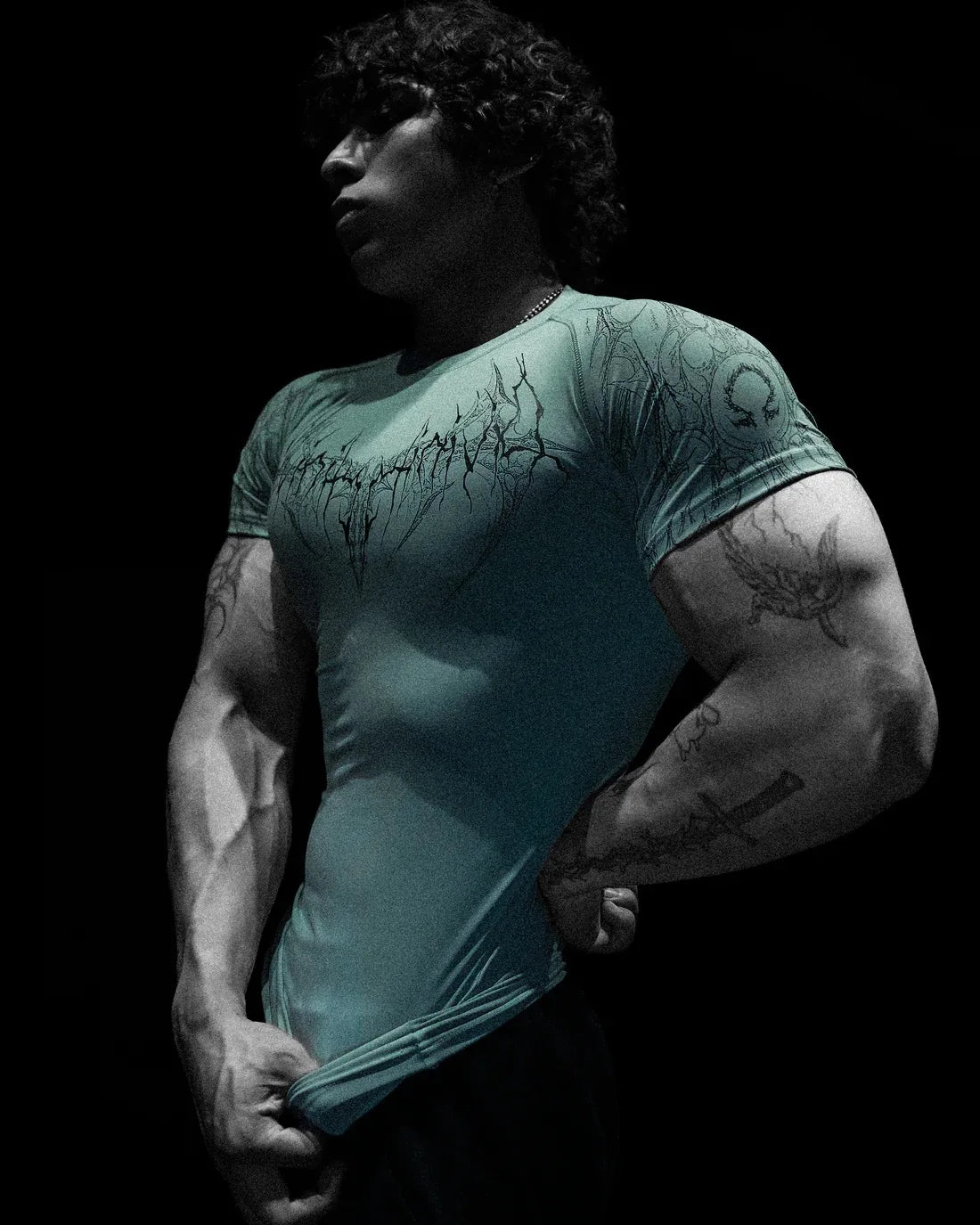 Camiseta de Treino com Compressão e Secagem Rápida – Poliéster 3D, XS ao XL