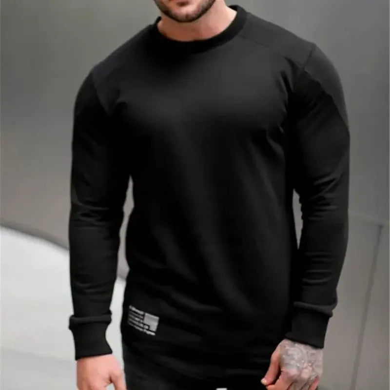 Camiseta Manga Longa para Treino e Musculação – Algodão e Poliéster, Respirável