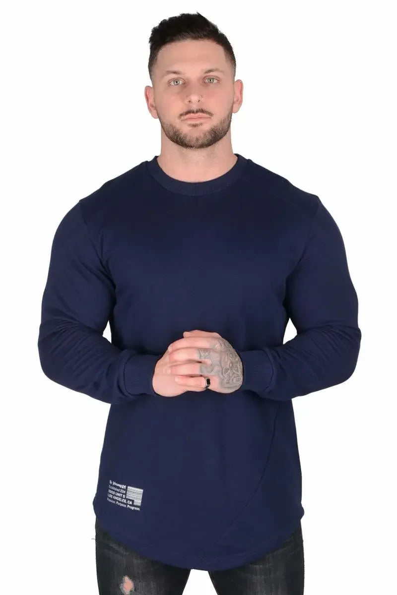 Camiseta Manga Longa para Treino e Musculação – Algodão e Poliéster, Respirável