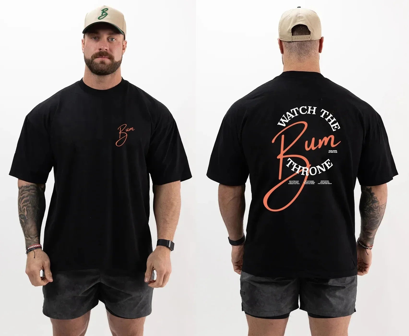 Camiseta Chris Bumstead Raw Oversized para Academia – Poliéster, M ao 5XL