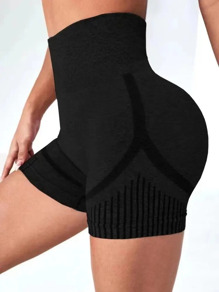 Calções de Treino Cintura Alta Fitness – Empina Glúteos, Nylon e Spandex, S/M ao L/XL