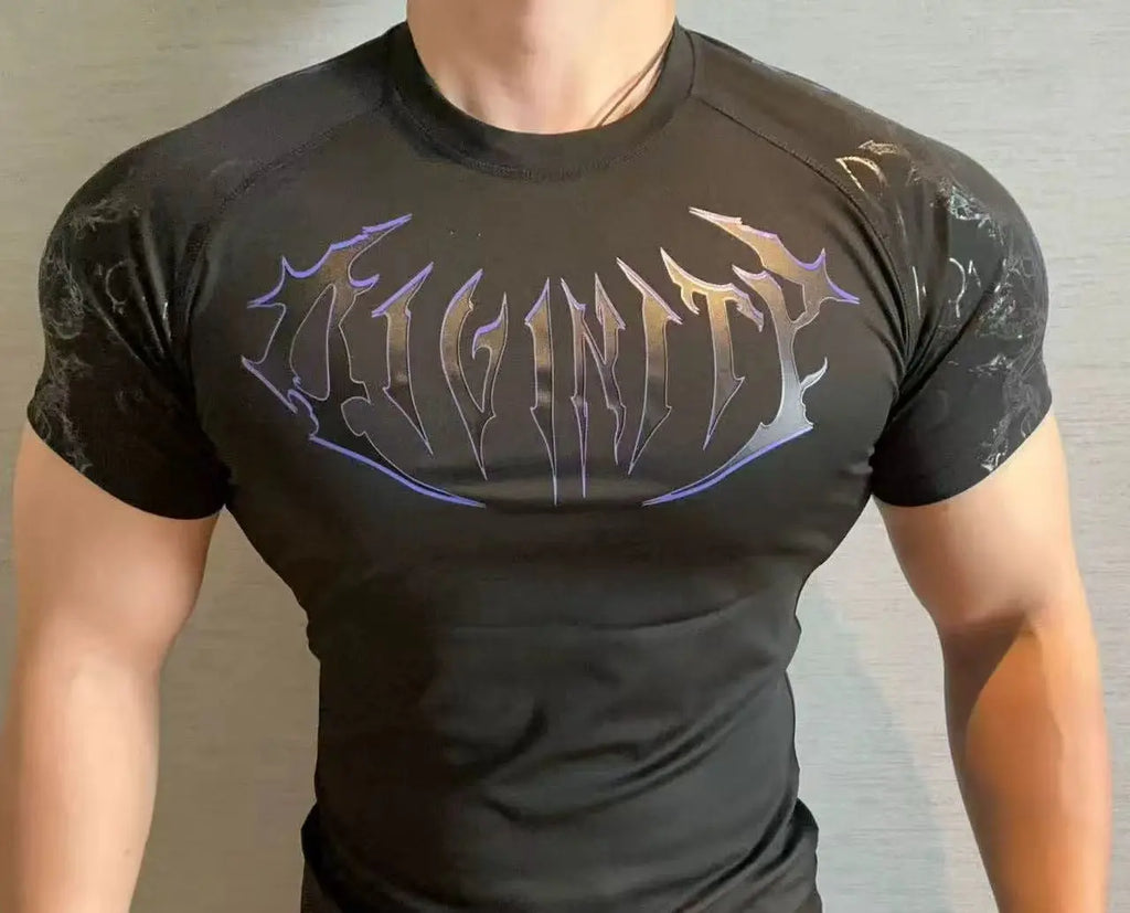 Camiseta de Treino com Compressão e Secagem Rápida – Poliéster 3D, XS ao XL
