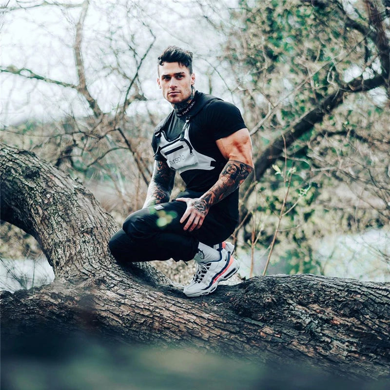 Camiseta Masculina Fitness Slim Fit – Algodão, Estampa, M ao XXXL