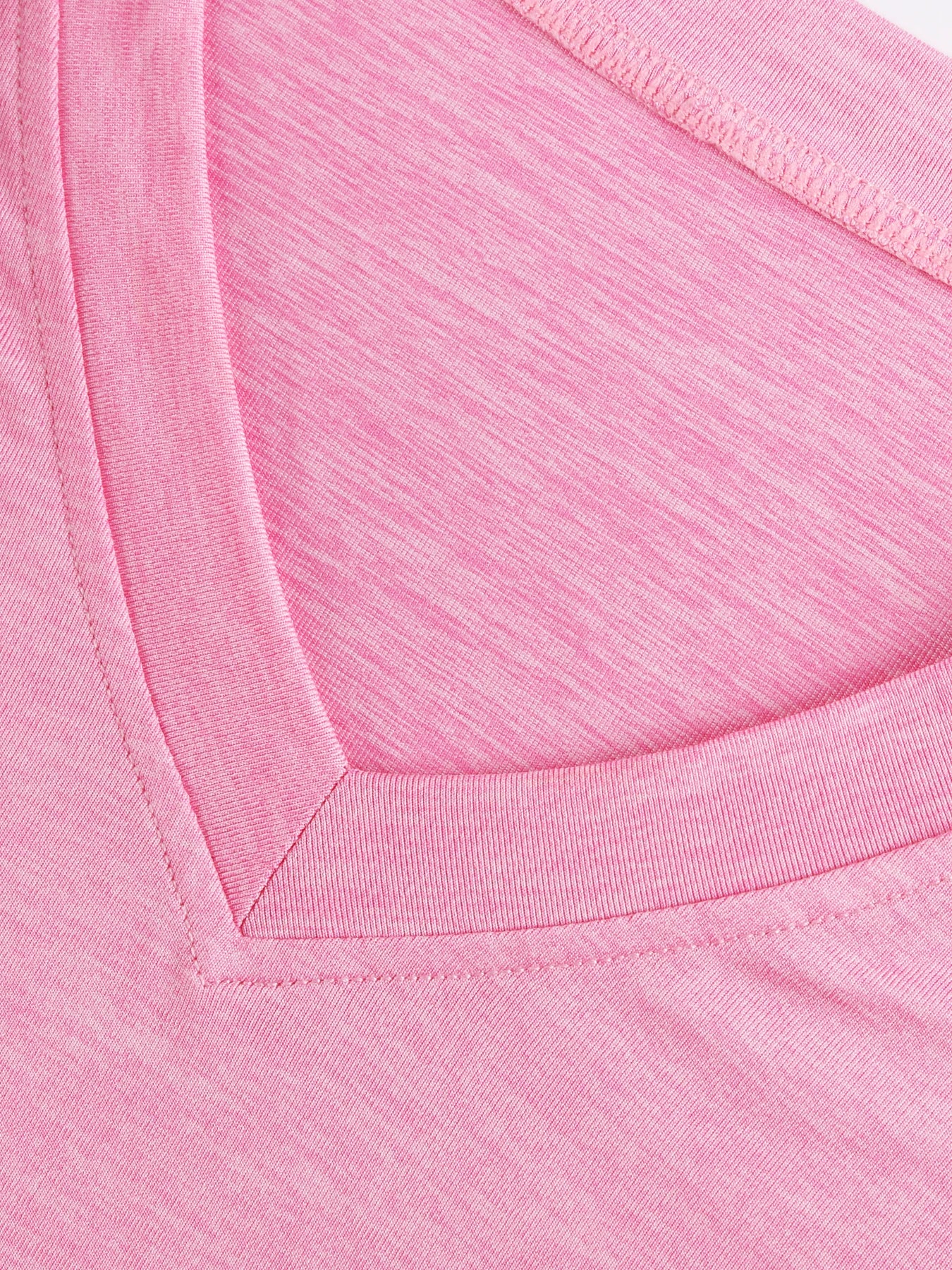Top Esportivo Decote em V com Pregas Manga Curta – Poliéster e Spandex, 5 Cores, S ao XL