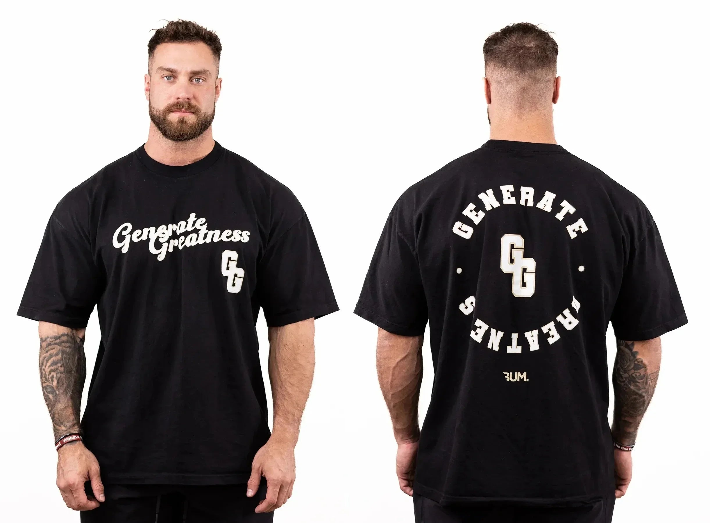 Camiseta Chris Bumstead Raw Oversized para Academia – Poliéster, M ao 5XL