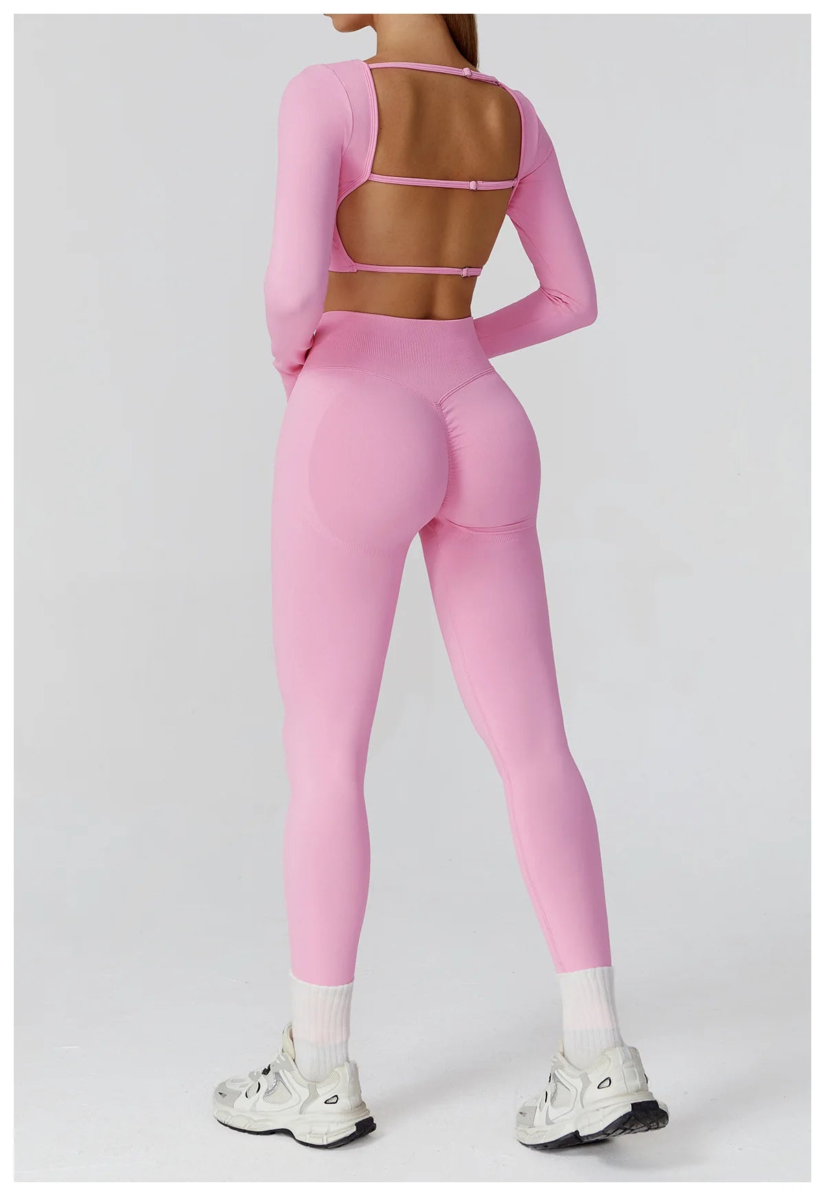 Camiseta Esportiva Sem Costura Feminina – Nylon e Spandex, Secagem Rápida, S ao XL