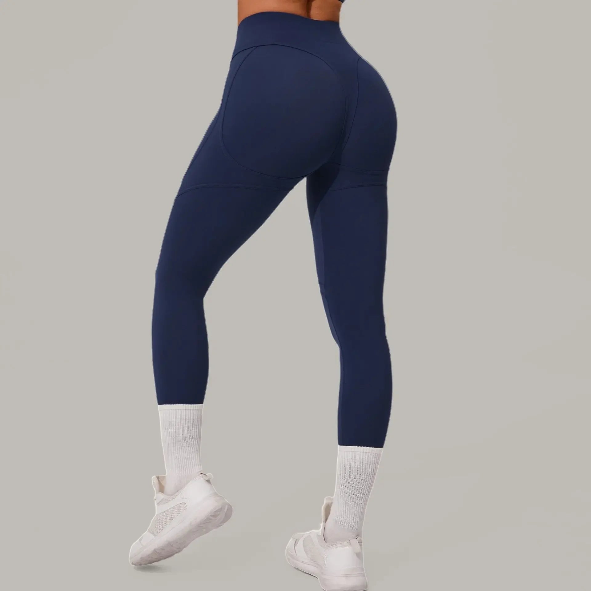 Top Manga Curta + Calça Cintura Alta Yoga – Nylon e Spandex, S ao L