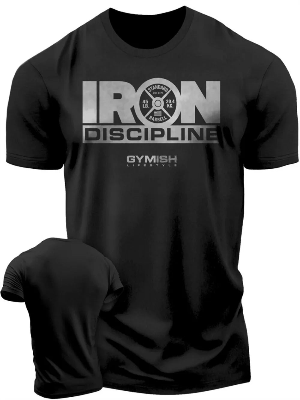 Camiseta Lettering Respirável para Esportes ao Ar Livre – Poliéster, XS ao 6XL