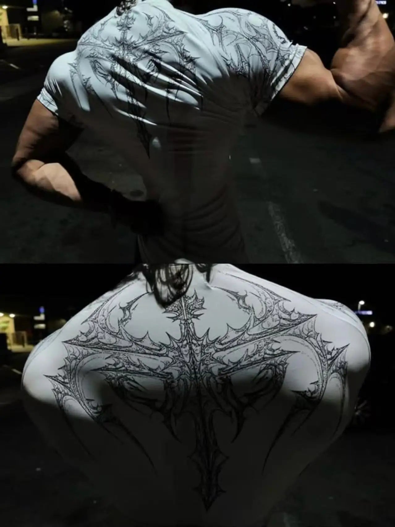 Camiseta de Treino com Compressão e Secagem Rápida – Poliéster 3D, XS ao XL