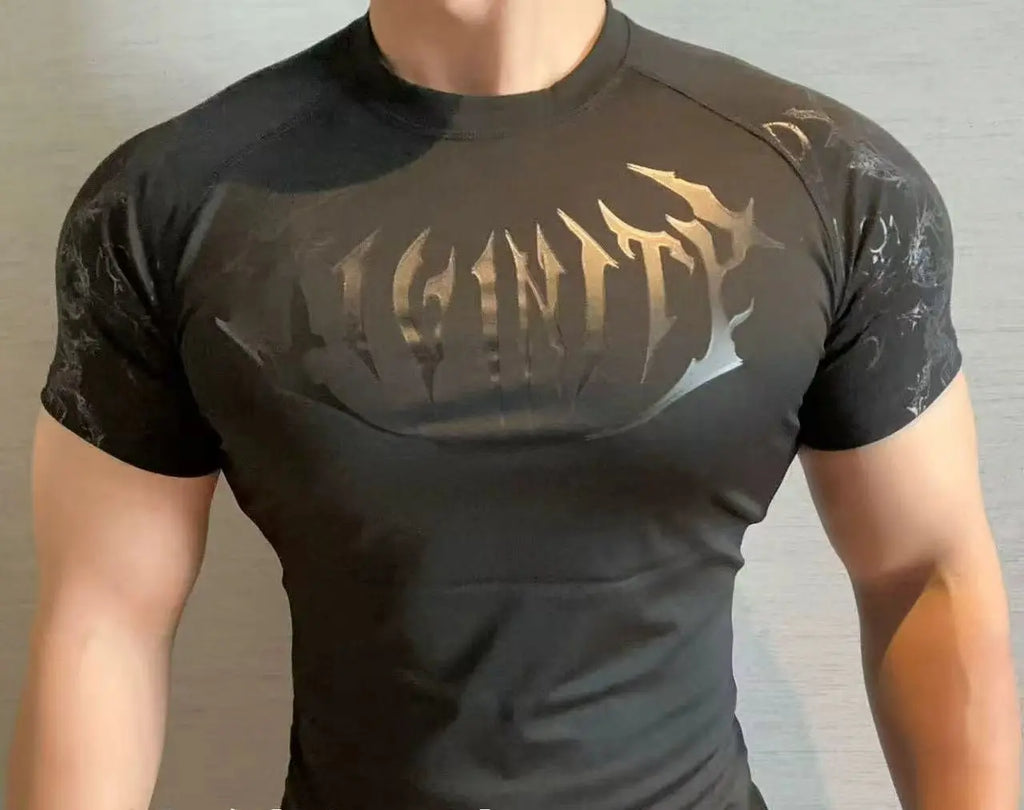 Camiseta de Treino com Compressão e Secagem Rápida – Poliéster 3D, XS ao XL