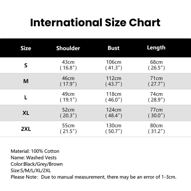 Regata Masculina Lavada Oversized para Corrida e Musculação – Algodão, S ao 3XL