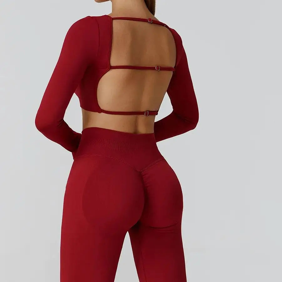 Camiseta Esportiva Sem Costura Feminina – Nylon e Spandex, Secagem Rápida, S ao XL