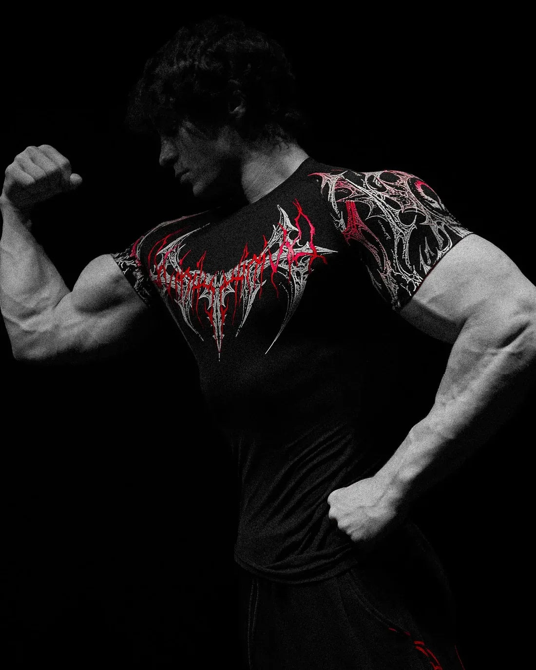Camiseta de Treino com Compressão e Secagem Rápida – Poliéster 3D, XS ao XL