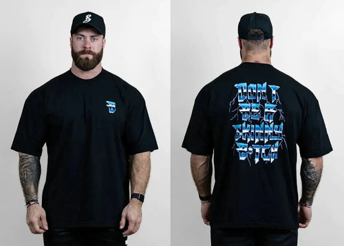 Camiseta Chris Bumstead Raw Oversized para Academia – Poliéster, M ao 5XL