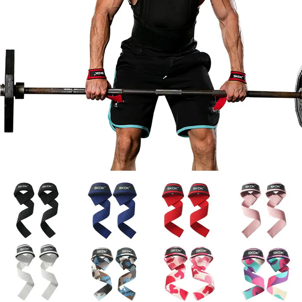 Straps Anti-Slip para Musculação e Crossfit – Silicone Antiderrapante, 55cm