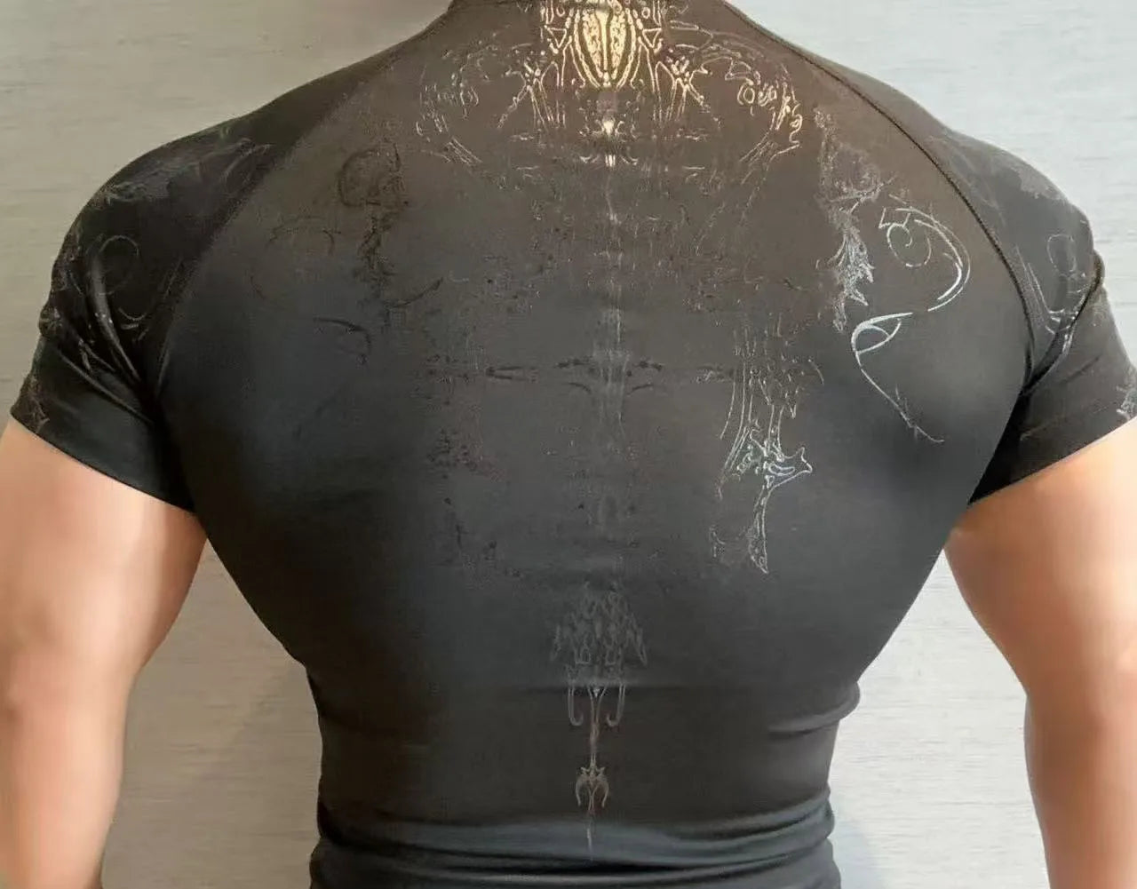 Camiseta de Treino com Compressão e Secagem Rápida – Poliéster 3D, XS ao XL