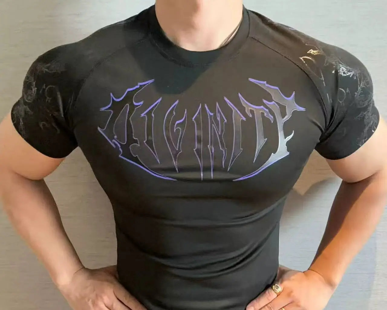 Camiseta de Treino com Compressão e Secagem Rápida – Poliéster 3D, XS ao XL