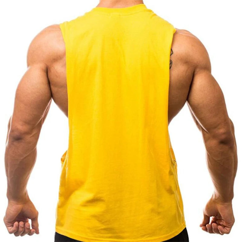 Regata Cavada para Treino e Musculação Masculina – Algodão, M ao XXL