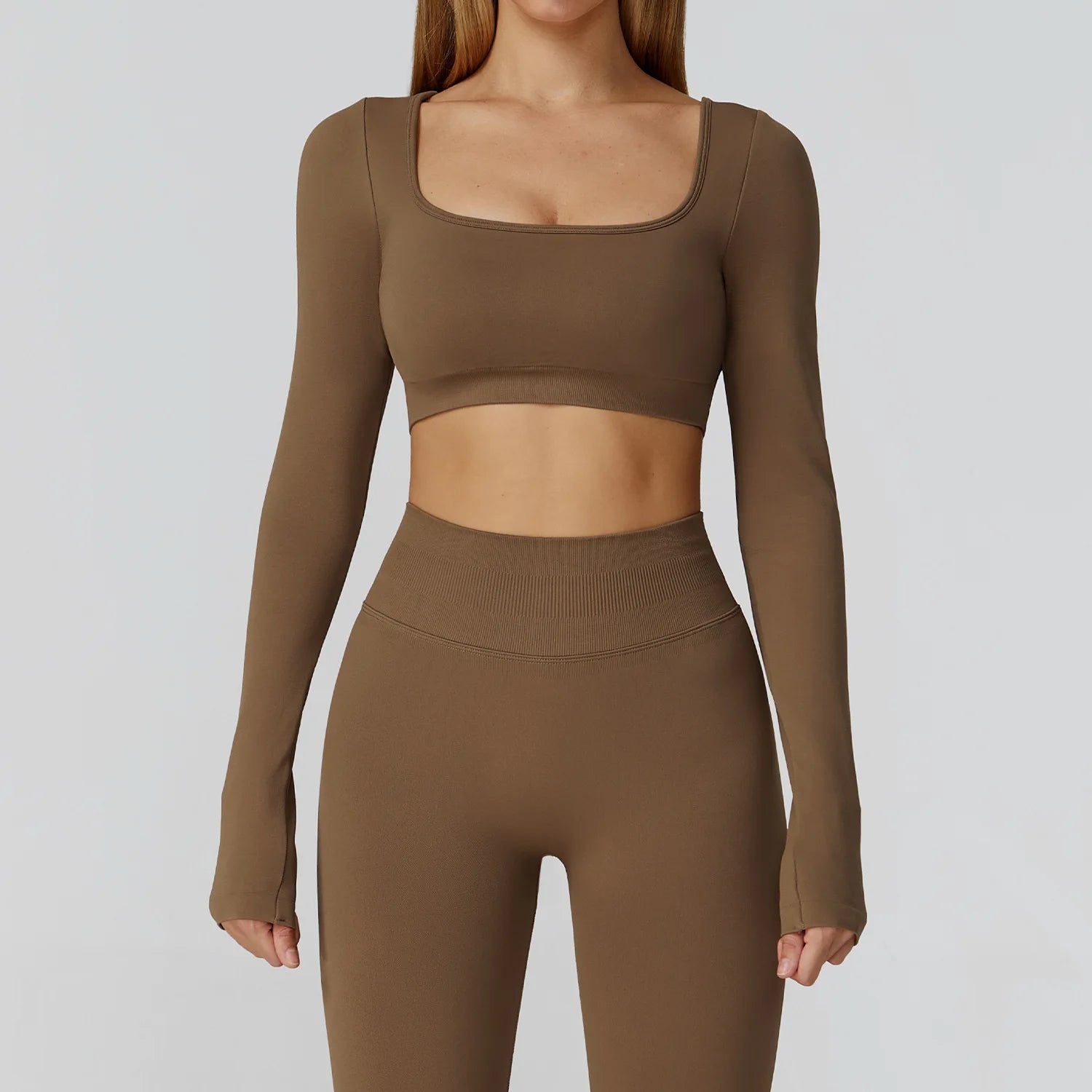 Camiseta Esportiva Sem Costura Feminina – Nylon e Spandex, Secagem Rápida, S ao XL
