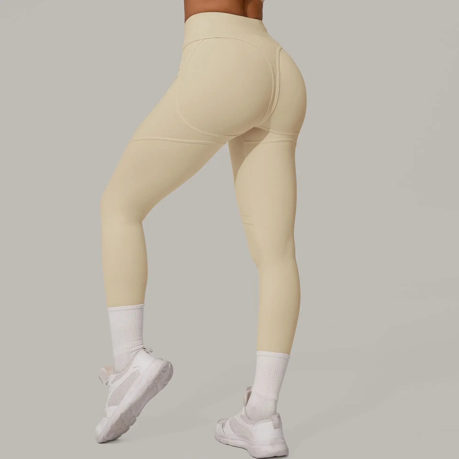 Top Manga Curta + Calça Cintura Alta Yoga – Nylon e Spandex, S ao L