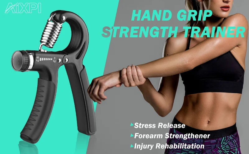 Hand Grip Ajustável 5-60kg – Exercitador de Antebraco e Força de Preensão