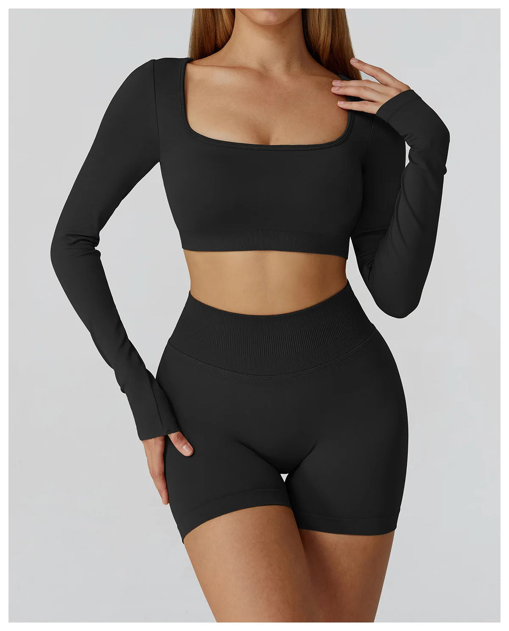 Camiseta Esportiva Sem Costura Feminina – Nylon e Spandex, Secagem Rápida, S ao XL