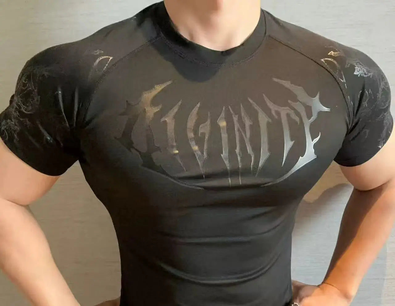 Camiseta de Treino com Compressão e Secagem Rápida – Poliéster 3D, XS ao XL