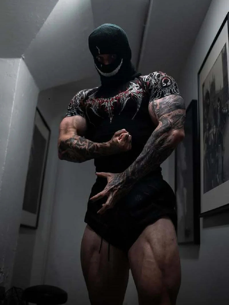 Camiseta de Treino com Compressão e Secagem Rápida – Poliéster 3D, XS ao XL