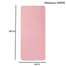 Tapete de ginástica para ioga, pilates e treinos em casa - Tapete de ginástica espesso para exercícios e esportes 185 cm × 90 cm × 1 cm