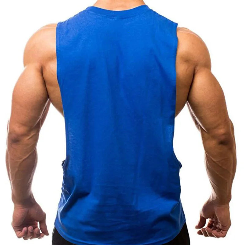 Regata Cavada para Treino e Musculação Masculina – Algodão, M ao XXL
