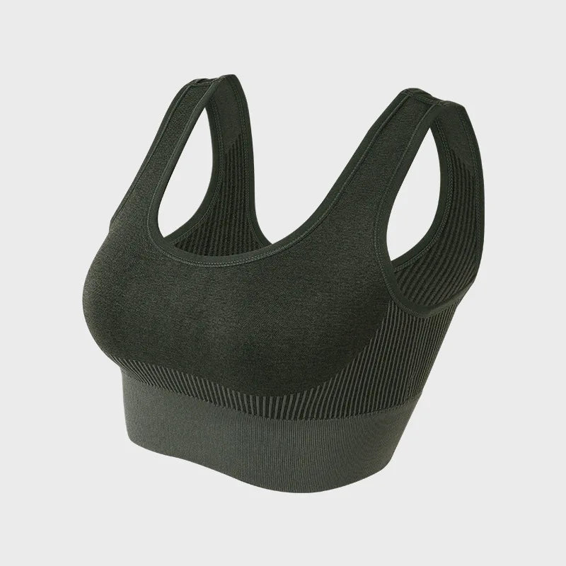 Top Feminino de Compressão Knitted – Algodão e Nylon, Para Musculação
