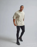 Camiseta masculina oversized folgada de algodão