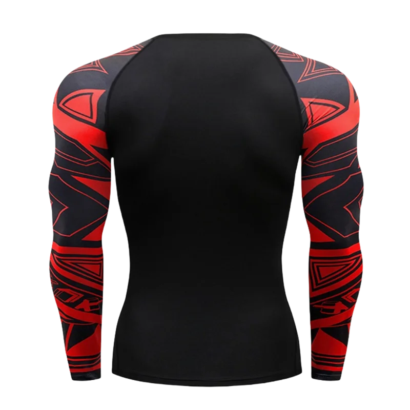 Camiseta Manga Longa de Compressão Esportiva – Poliéster, Gola Redonda, Unissex