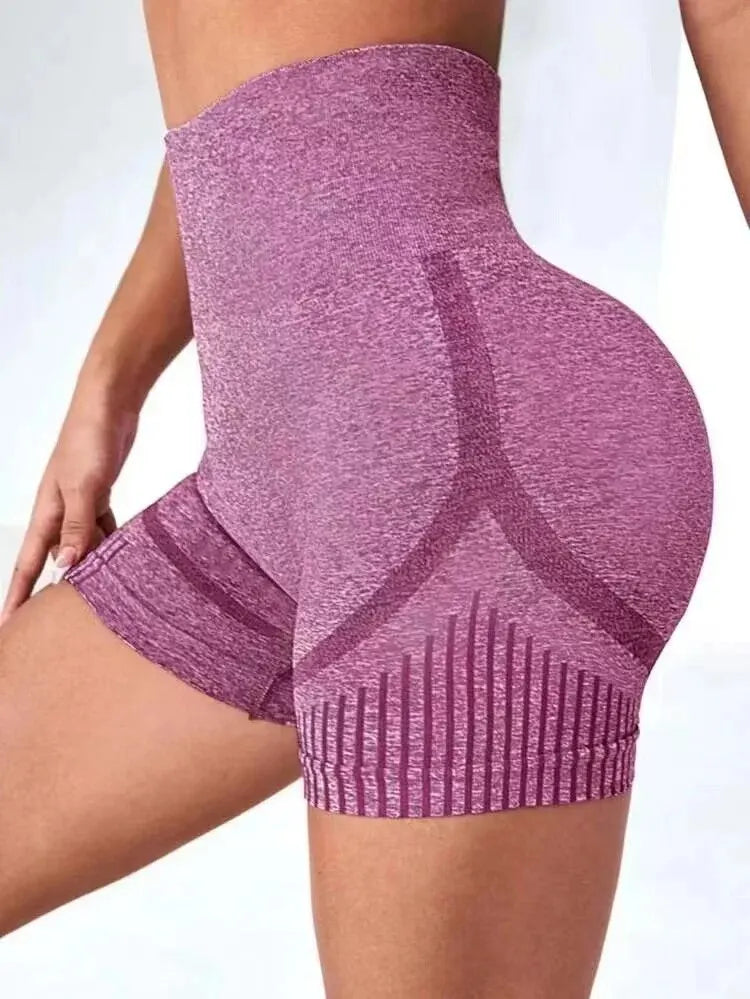 Calções de Treino Cintura Alta Fitness – Empina Glúteos, Nylon e Spandex, S/M ao L/XL