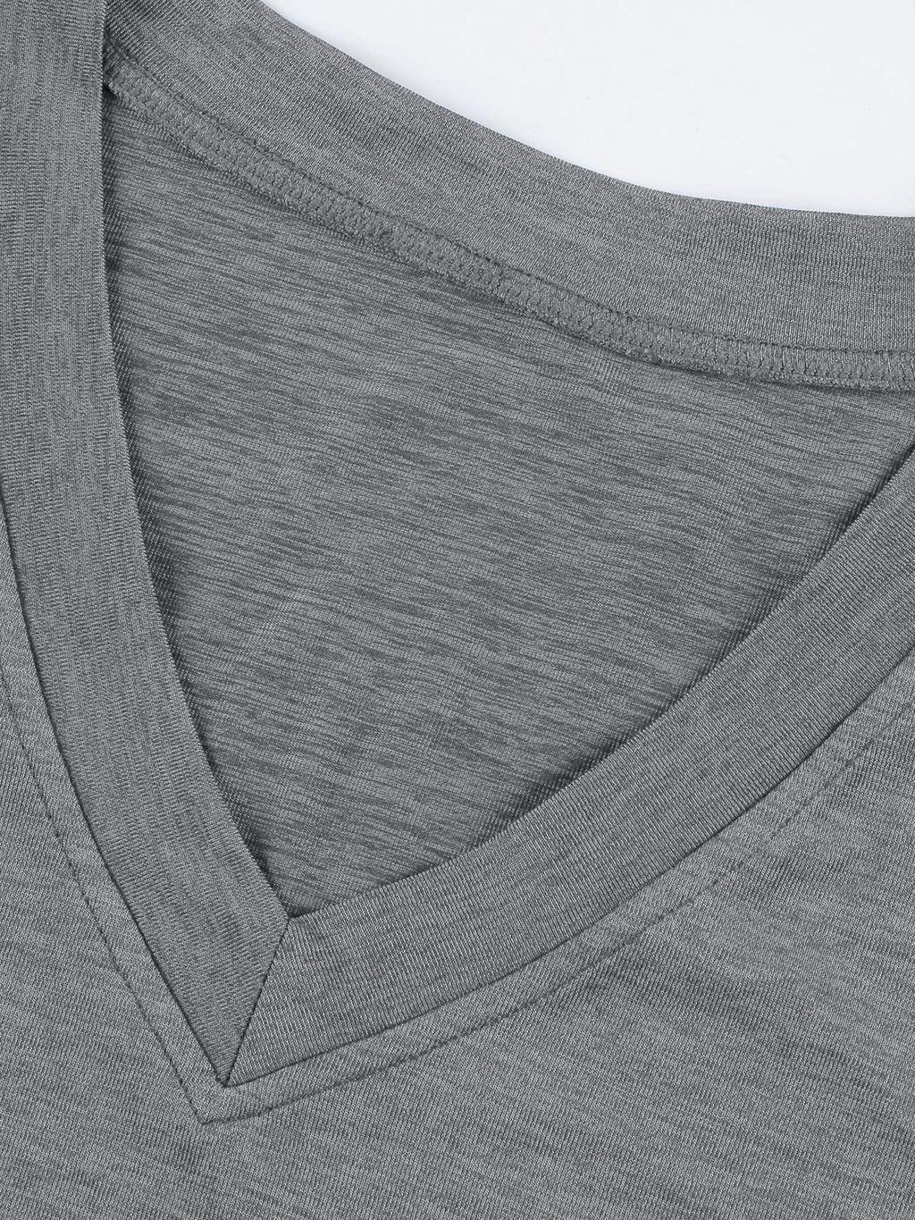Top Esportivo Decote em V com Pregas Manga Curta – Poliéster e Spandex, 5 Cores, S ao XL