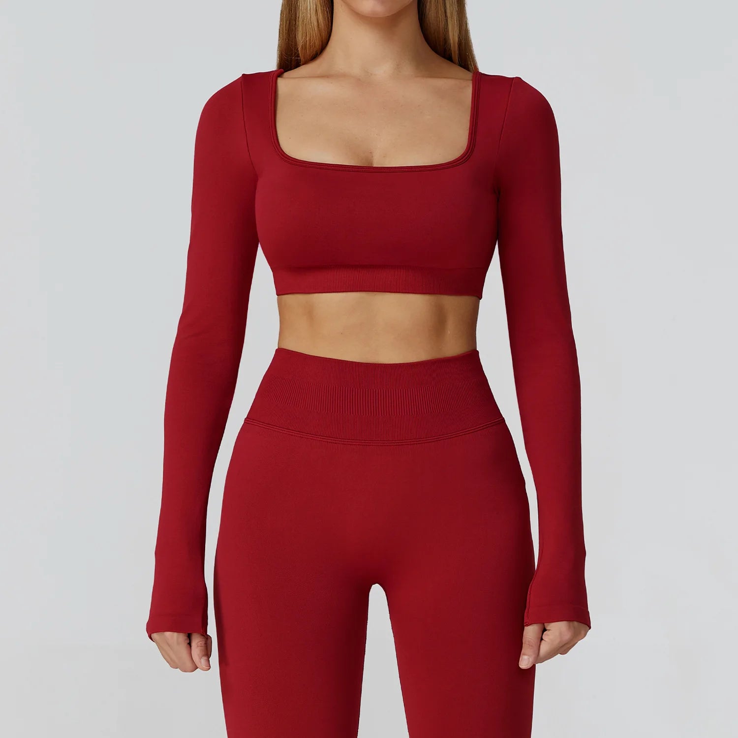 Camiseta Esportiva Sem Costura Feminina – Nylon e Spandex, Secagem Rápida, S ao XL