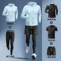 Conjunto Masculino 5 Peças para Corrida – Seda Gelada, Proteção UV, M ao 3XL