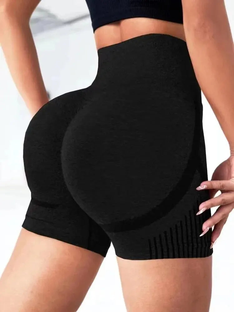 Calções de Treino Cintura Alta Fitness – Empina Glúteos, Nylon e Spandex, S/M ao L/XL