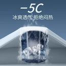 Conjuntos para homens para treino e corrida - material de seda gelada de verão Secagem rápida Resistente aos raios UV Proteção solar para atividades ao ar livre Roupas de qualidade 5 peças