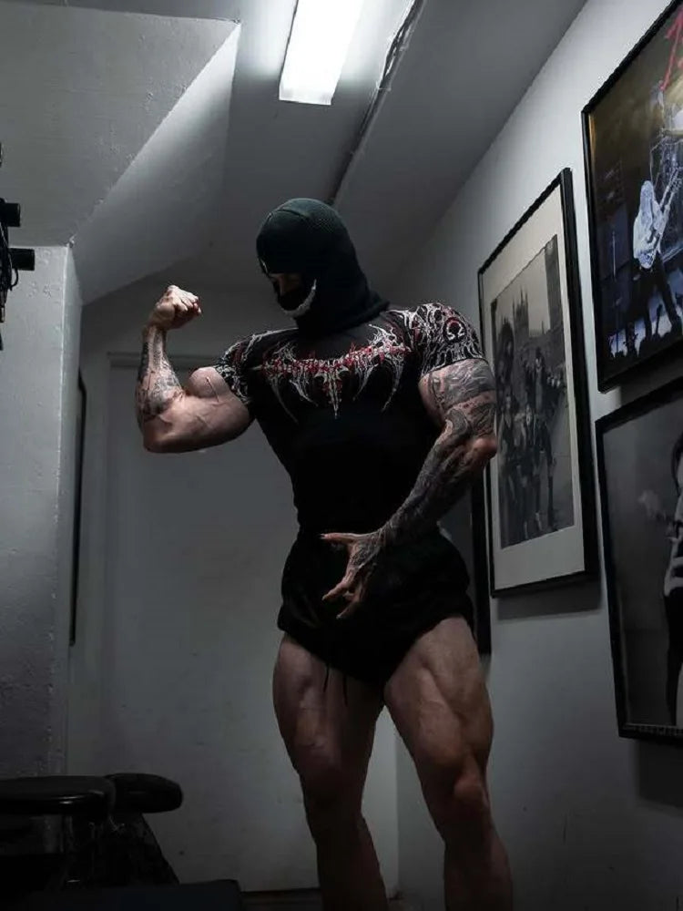 Camiseta de Treino com Compressão e Secagem Rápida – Poliéster 3D, XS ao XL