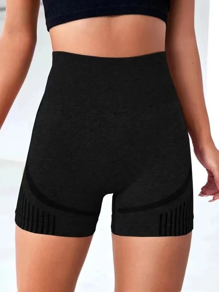 Calções de Treino Cintura Alta Fitness – Empina Glúteos, Nylon e Spandex, S/M ao L/XL