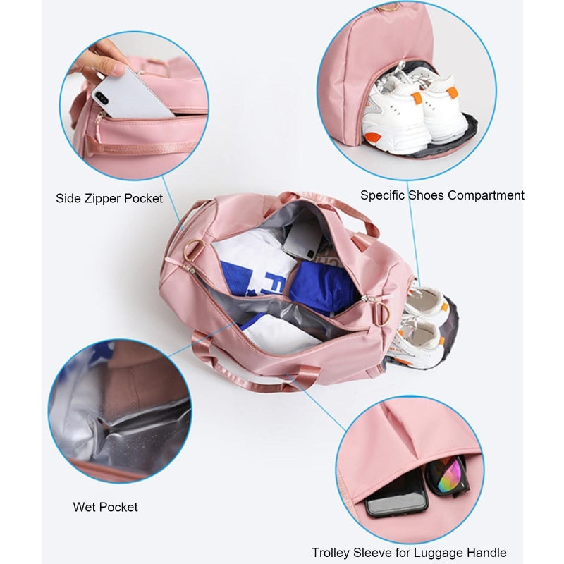 Bolsa de Treino com Compartimento para Sapatos – Nylon Leve e Durável