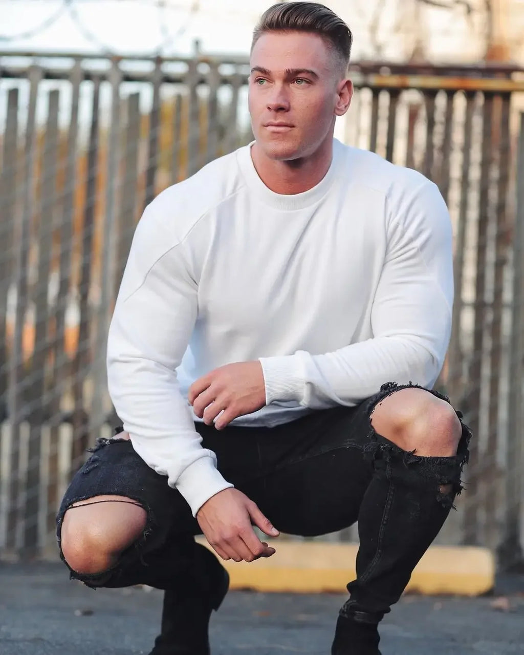 Camiseta Manga Longa para Treino e Musculação – Algodão e Poliéster, Respirável