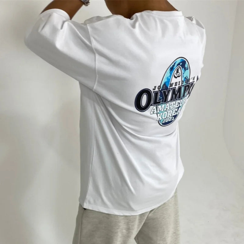 Camiseta Oversized Mr. Olympia para Academia – Algodão, M ao XXXL