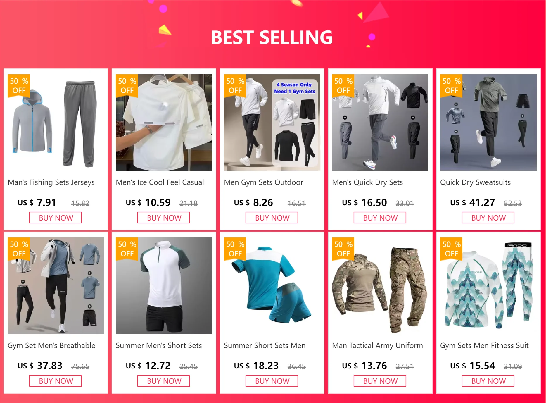 Conjunto Masculino 5 Peças para Corrida – Seda Gelada, Proteção UV, M ao 3XL