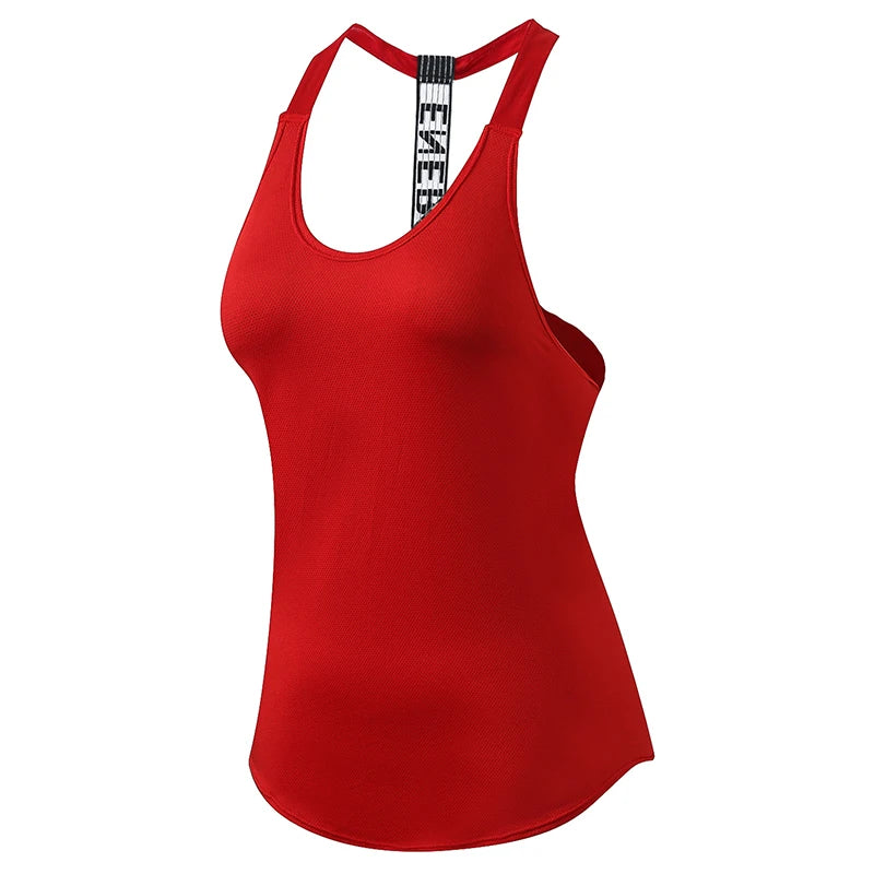 Top Regata Cavada para Musculação Feminina – Algodão e Poliéster, Yoga